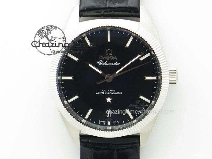 0322 Minimalist Speedmaster Apollo XVII Gray Dial On Black Leather Strap Manual Winding Chrono Movement 8222